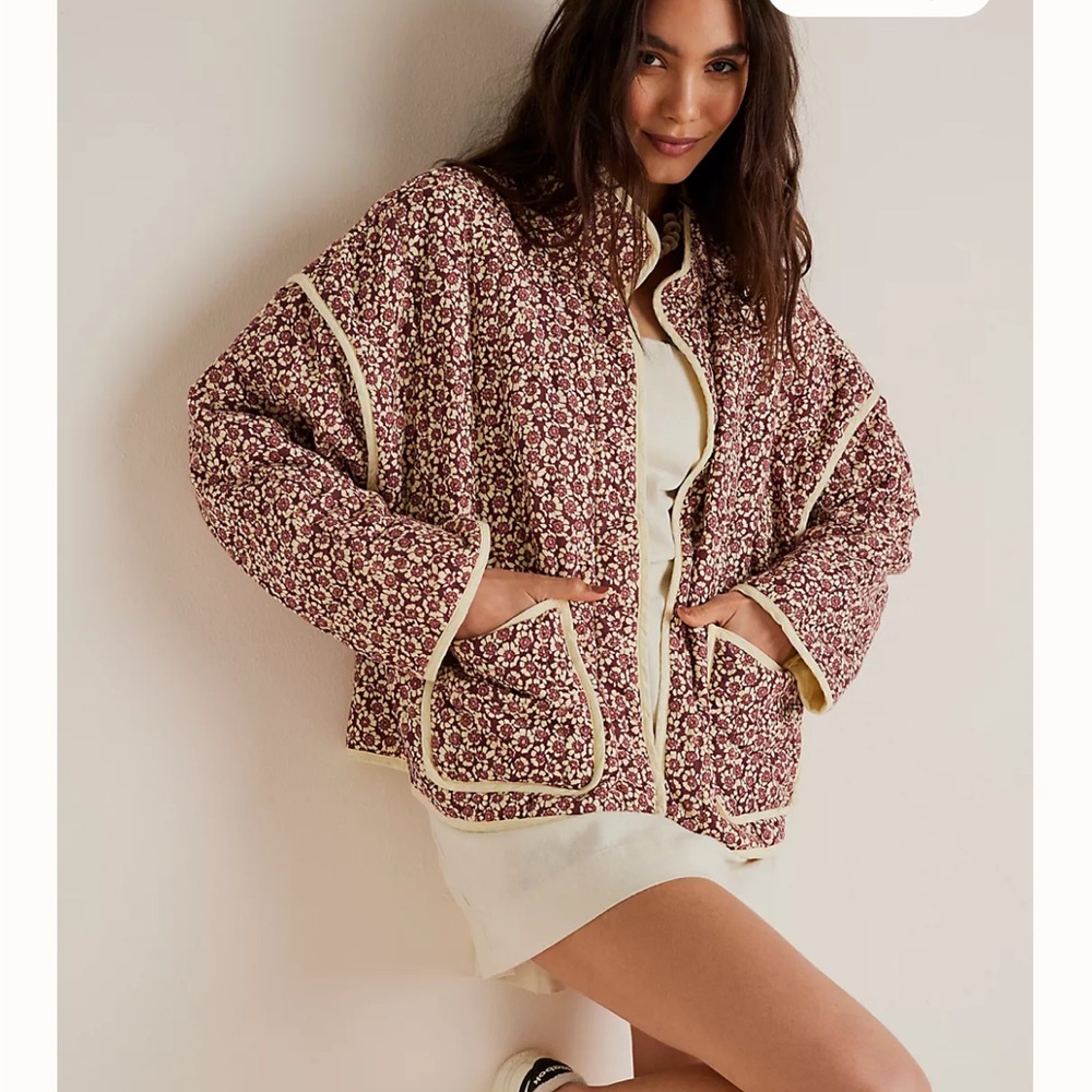 Free People Chloe Quilted Jacket: Women’s Medium - Picture 2 of 2